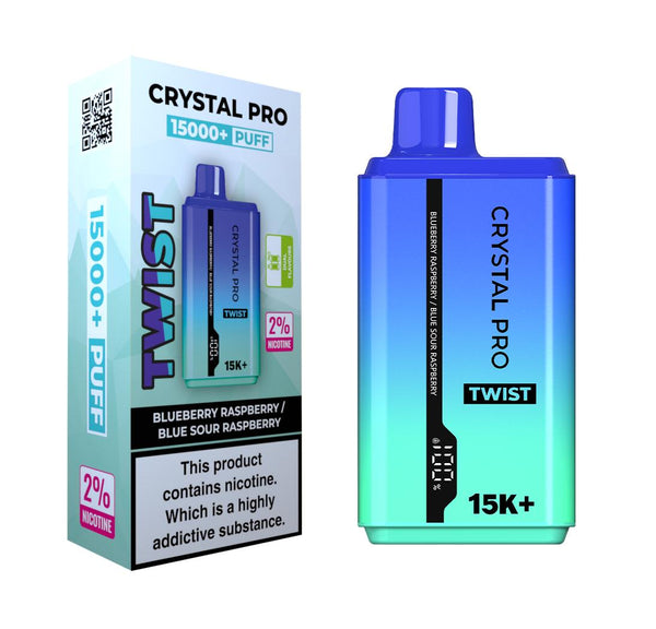Crystal Pro Twist 15000 Puffs Pre-filled Vape kit - Box of 10
