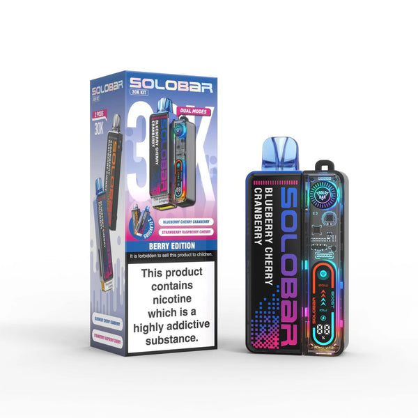 SOLOBAR 30K PREFILLED POD VAPE KIT | Only £9.99 | Any 3 For £26.99