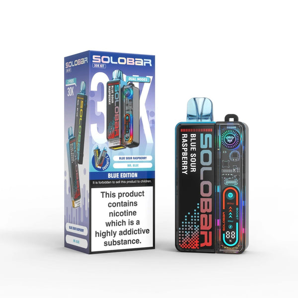 SOLOBAR 30K PREFILLED POD VAPE KIT | Only £9.99 | Any 3 For £26.99