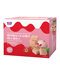 Baskin‑Robbins Berry Berry Strawberry Mini Wafers 100g – Crispy Berry‑Filled Wafer Snack