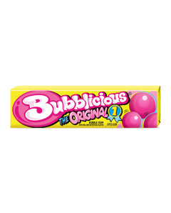 Bubblicious Original & Watermelon Bubble Gum – 5‑Piece Packs (40g Each)