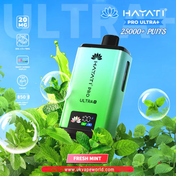 Hayati Pro Ultra Plus 25000 Bar Twist Prefilled Kit - Box of 5