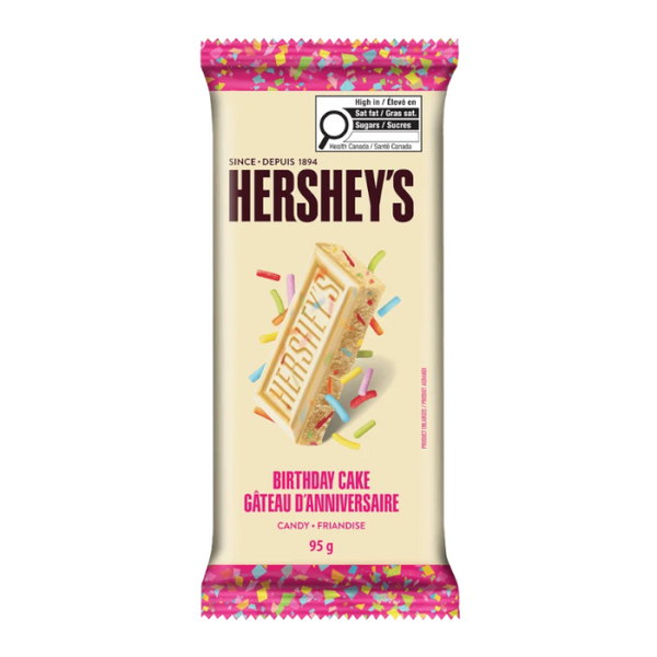 Hershey’s Birthday Cake Chocolate Bar 95g – Canadian Edition
