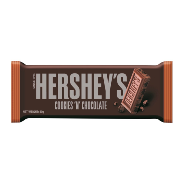 Hershey’s Cookies ’n’ Chocolate 40g – Classic Cookies &amp; Cream Chocolate Bar