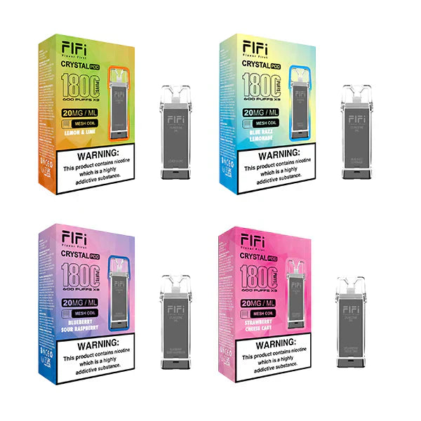 Flfi Crystal Replacement Vape Pods 1800 Puffs