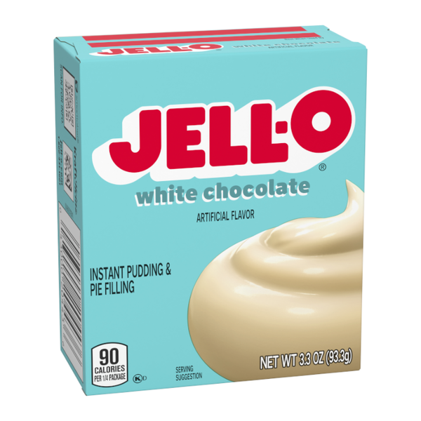 Jell-O White Chocolate Instant Pudding 93g – Quick & Creamy Dessert Mix
