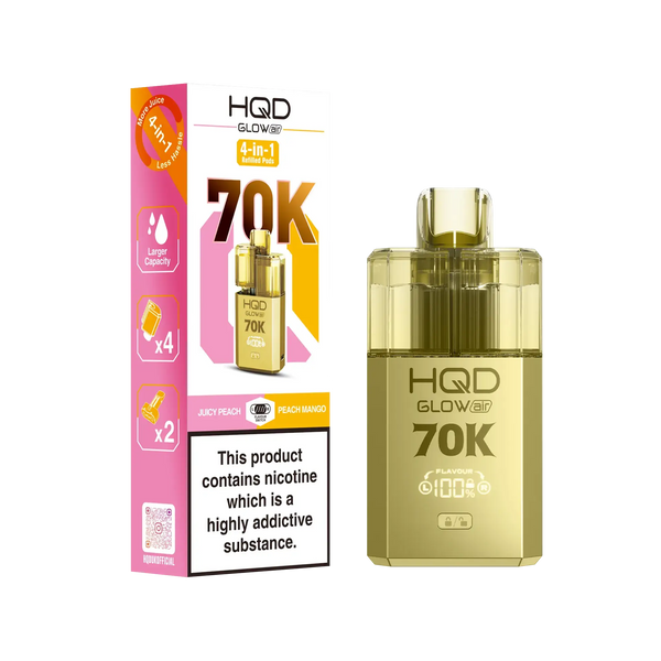 HQD Glow Air 70K Pod Vape Kit - Box of 5
