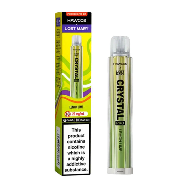 Hawcos x Lost Mary Crystal Pro 600 Prefilled Pod Kit-Box of 10