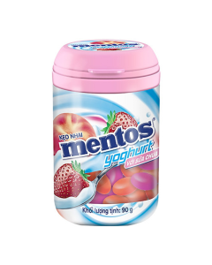Mentos Gum Strawberry Yogurt 90g