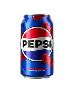 Pepsi Real Sugar & Wild Cherry Soda 355ml – Classic American Cola