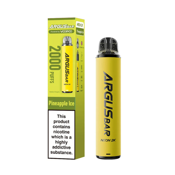 VooPoo Argus Bar Neon 2K Prefilled Kit - Box of 10