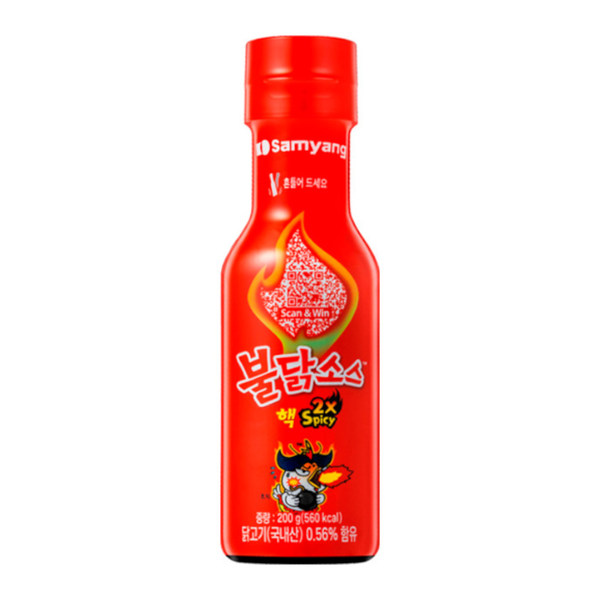Samyang Buldak Hot Sauce 2x Spicy 200g – Extra Fiery Korean Flame Sauce