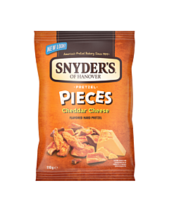 Snyder’s Pretzel Pieces 110g – Honey Mustard & Onion, Hot Buffalo Wing, Cheddar Cheese & Jalapeño
