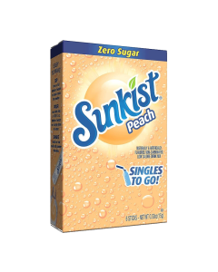 Sunkist Peach Zero Sugar Soda Mix – Singles to Go (15g)