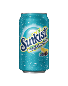 Sunkist Soda 355ml – Berry Lemonade, Classic Orange & Grape