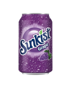 Sunkist Soda 355ml – Berry Lemonade, Classic Orange & Grape