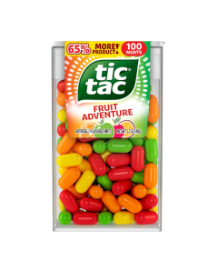 Tic Tac Fruit Adventure & Strawberry Cream – 1.7oz (48g)