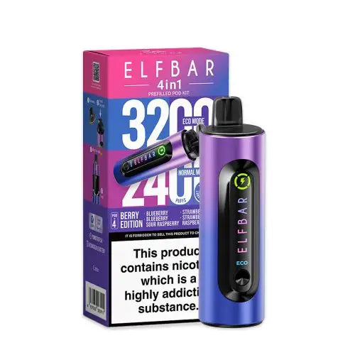 Elf Bar 4-in-1 Prefilled Pod Vape Kit TPD Compliant | Only £11.99 | Any 3 For £29.99