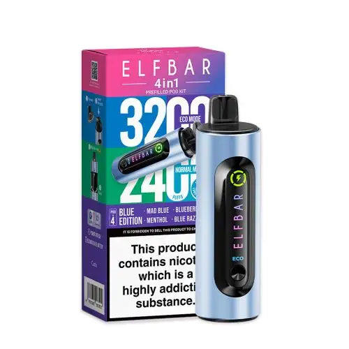 Elf Bar 4-in-1 Prefilled Pod Vape Kit TPD Compliant | Only £11.99 | Any 3 For £29.99