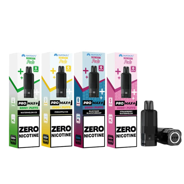 Hayati Pro Max Plus 6K Refill Pods 0MG | Zero Nicotine | Only £5.99 | Elevate Vapes