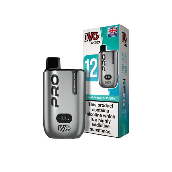 IVG Pro 12 Prefilled Vape Kit TPD Compliant | Only For £9.99 | 3 For £26.99