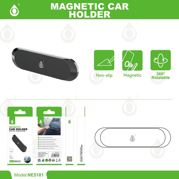 Magnetic Car Phone Holder UK | 360 Rotatable Dashboard Mount Strong Magnet