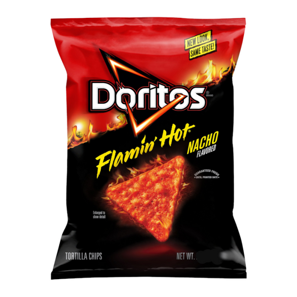 Doritos Flamin’ Hot Nacho 92g – Spicy Crunchy Tortilla Chips